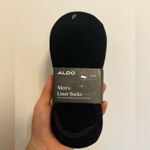 Aldo no show black socks NWT